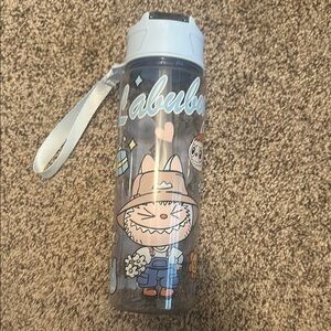 Cute Cartoon Water Bottle with Strap